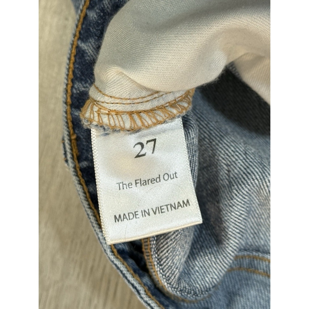 Willow & Root The Flared Out Jeans Women Size 27 High Rise Light Wash Flare - Picture 4 of 13